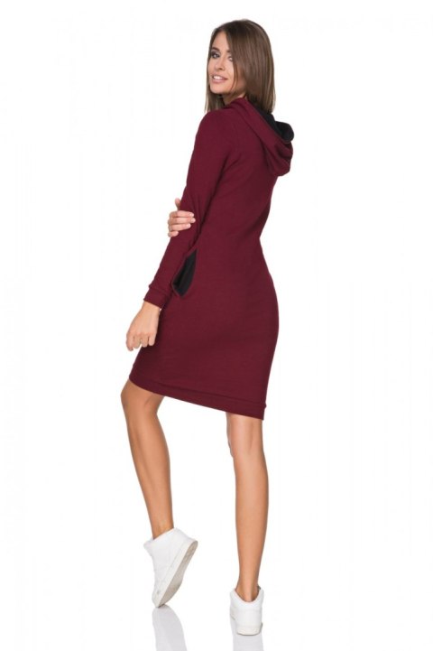 Sukienka Model T214/3 Bordo/Black - Tessita Sukienka Model T214/3 Bordo/Black - Tessita