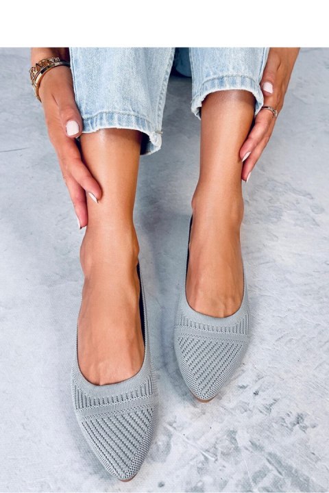 Baleriny z tkanego materiału KAYLA GREY - Inello Baleriny z tkanego materiału KAYLA GREY - Inello
