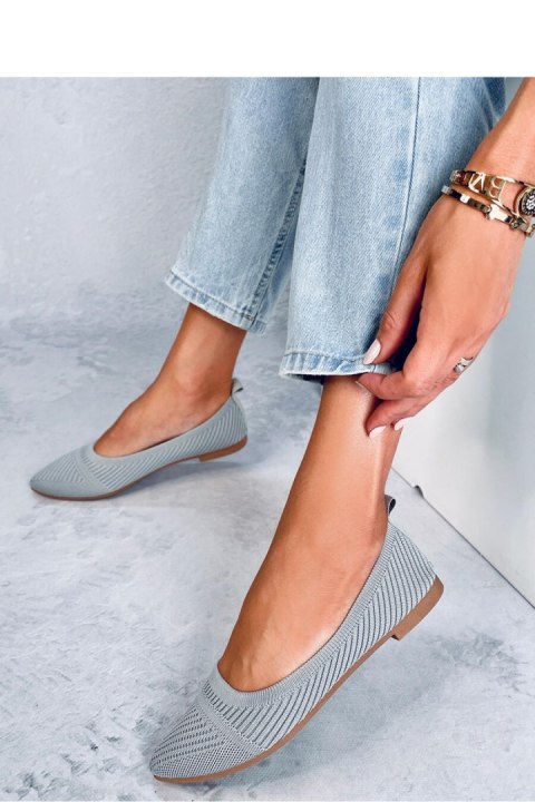 Baleriny z tkanego materiału KAYLA GREY - Inello Baleriny z tkanego materiału KAYLA GREY - Inello