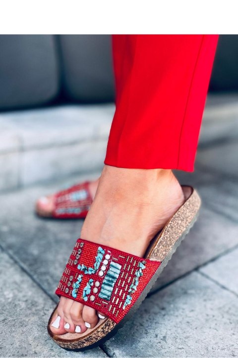 Sandał Klapki korkowe TAIDA RED - Inello Sandał Klapki korkowe TAIDA RED - Inello