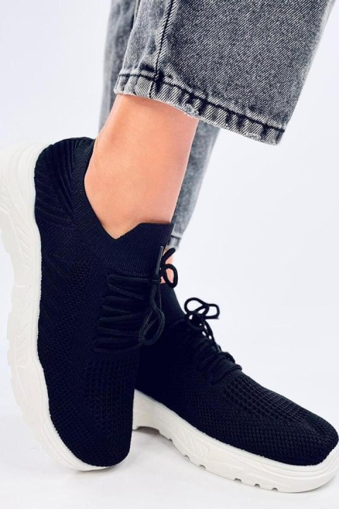 Buty sportowe skarpetkowe JAUSSA BLACK/WHITE - Inello Buty sportowe skarpetkowe JAUSSA BLACK/WHITE - Inello