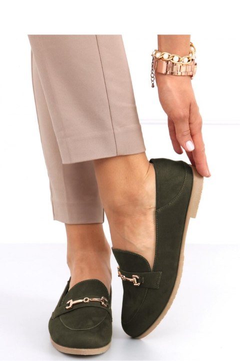 Mokasyny damskie JUSS GREEN - Inello Mokasyny damskie JUSS GREEN - Inello