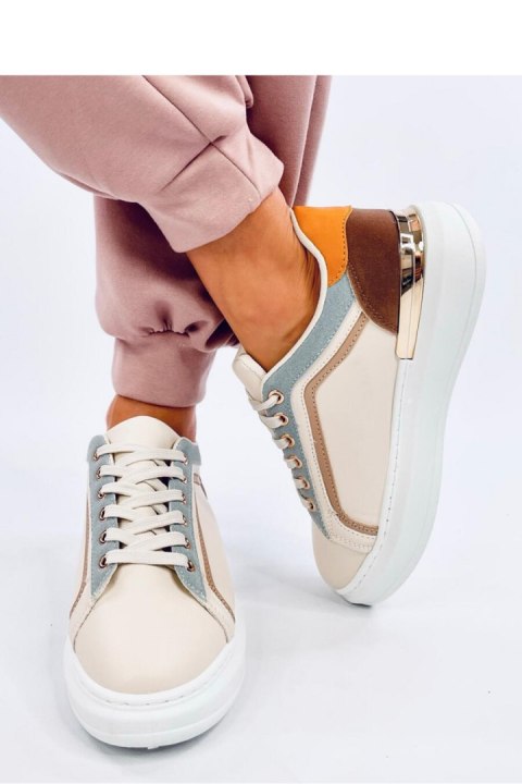 Sneakersy damskie DURIES BEIGE - Inello Sneakersy damskie DURIES BEIGE - Inello