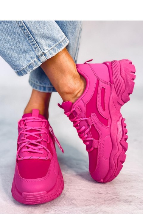 Sneakersy na koturnie BAINS FUKSJA - Inello Sneakersy na koturnie BAINS FUKSJA - Inello