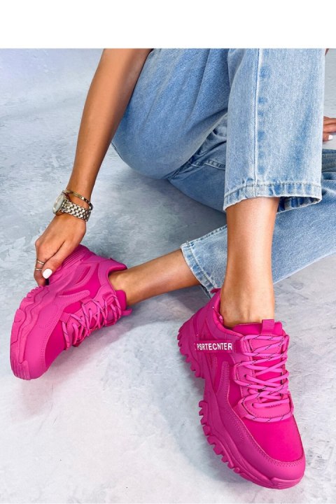 Sneakersy na koturnie BAINS FUKSJA - Inello Sneakersy na koturnie BAINS FUKSJA - Inello