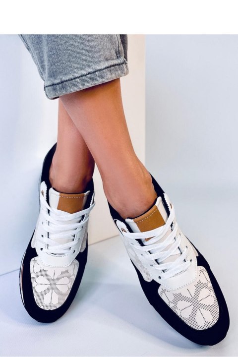 Sneakersy na koturnie GREER BLACK - Inello Sneakersy na koturnie GREER BLACK - Inello