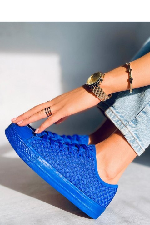 Trampki jednokolorowe SEARS BLUE - Inello Trampki jednokolorowe SEARS BLUE - Inello