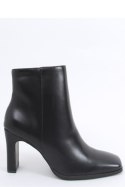 Botki na obcasie MADISON BLACK PU - Inello