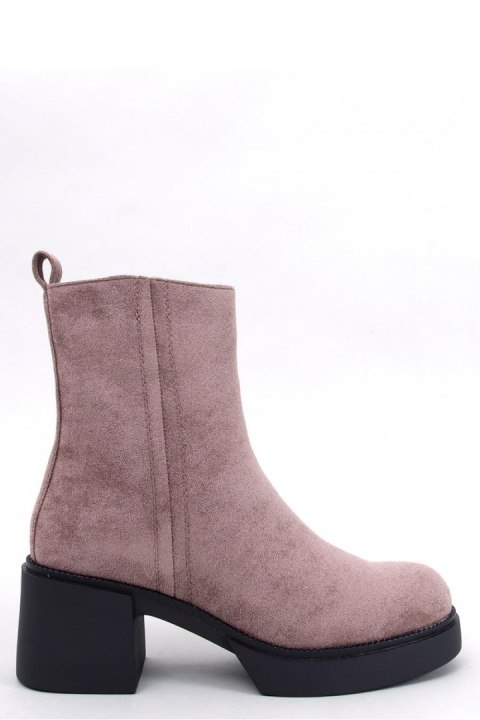 Botki na stabilnym obcasie RUFFIN KHAKI - Inello Botki na stabilnym obcasie RUFFIN KHAKI - Inello