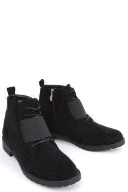 Botki sznurowane ANJA BLACK - Inello