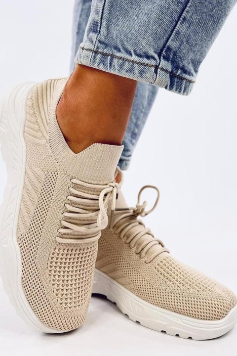 Buty sportowe skarpetkowe JAUSSA BEIGE - Inello Buty sportowe skarpetkowe JAUSSA BEIGE - Inello