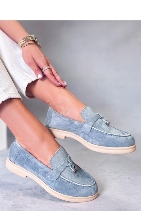 Mokasyny zamszowe OTTAVIA BLUE - Inello Mokasyny zamszowe OTTAVIA BLUE - Inello