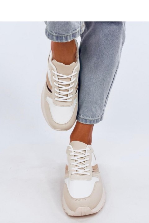 Sneakersy damskie CARTHY BEIGE - Inello Sneakersy damskie CARTHY BEIGE - Inello