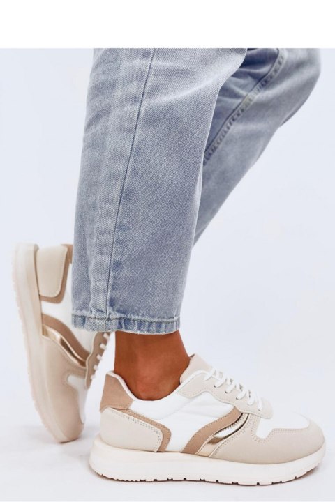 Sneakersy damskie CARTHY BEIGE - Inello Sneakersy damskie CARTHY BEIGE - Inello