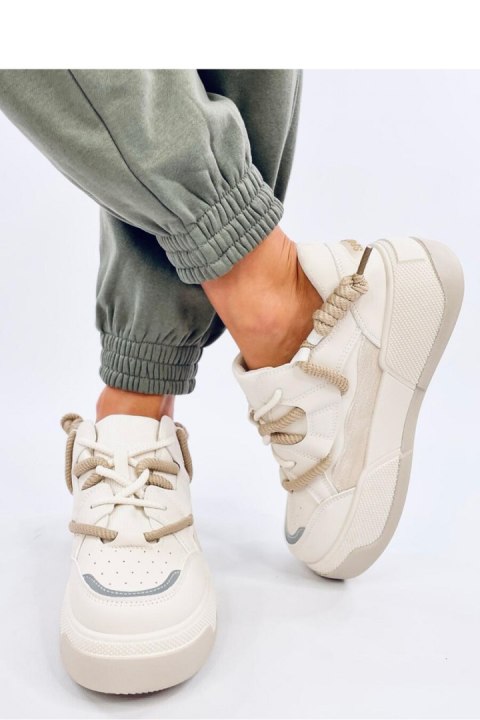 Sneakersy damskie KENNAR BEIGE - Inello Sneakersy damskie KENNAR BEIGE - Inello