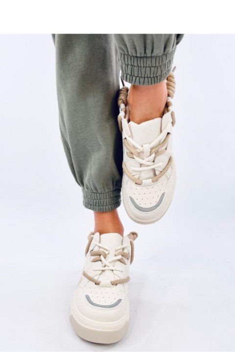 Sneakersy damskie KENNAR BEIGE - Inello Sneakersy damskie KENNAR BEIGE - Inello