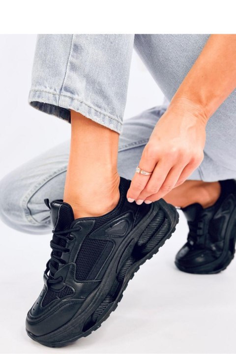 Sneakersy damskie LANCASI BLACK - Inello Sneakersy damskie LANCASI BLACK - Inello