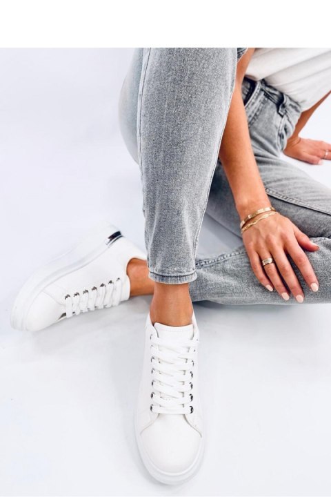 Sneakersy damskie RACLEI WHITE - Inello Sneakersy damskie RACLEI WHITE - Inello