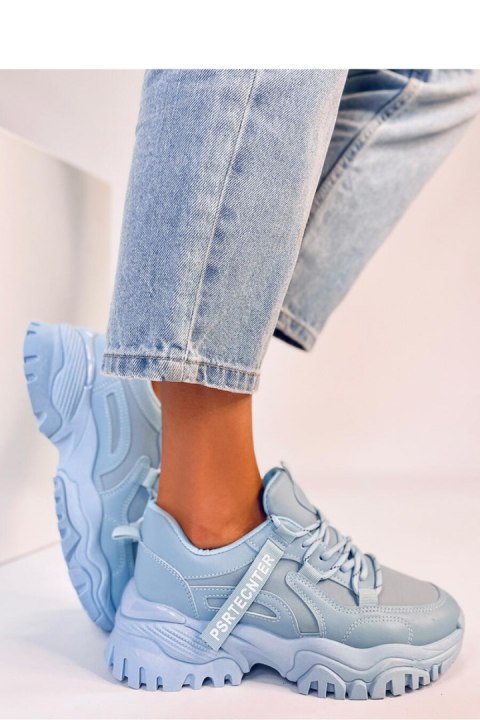 Sneakersy na koturnie BAINS BLUE - Inello Sneakersy na koturnie BAINS BLUE - Inello