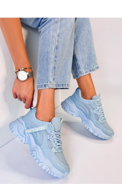 Sneakersy na koturnie BAINS BLUE - Inello Sneakersy na koturnie BAINS BLUE - Inello
