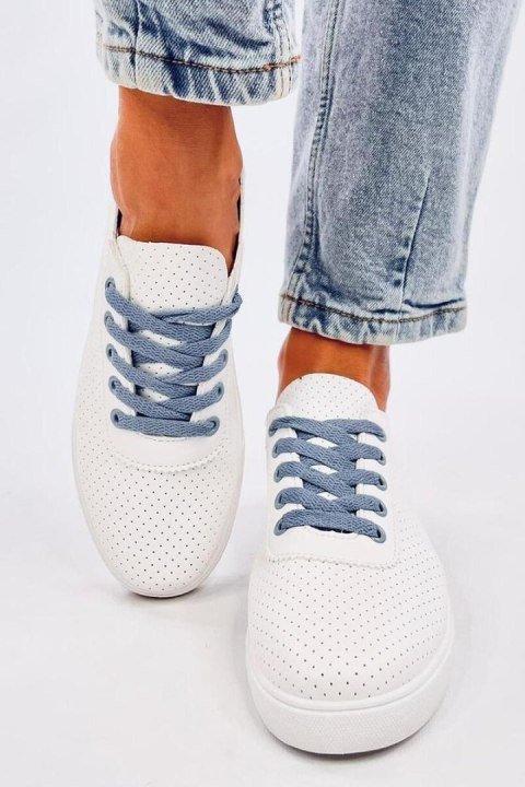 Tenisówki damskie ażurowe COSTIER LIGHT BLUE - Inello Tenisówki damskie ażurowe COSTIER LIGHT BLUE - Inello
