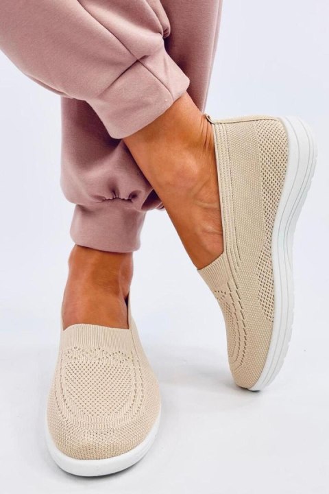 Tenisówki skarpetkowe DIDIER BEIGE - Inello Tenisówki skarpetkowe DIDIER BEIGE - Inello