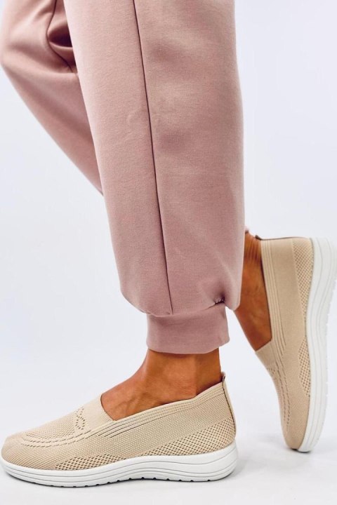Tenisówki skarpetkowe DIDIER BEIGE - Inello Tenisówki skarpetkowe DIDIER BEIGE - Inello