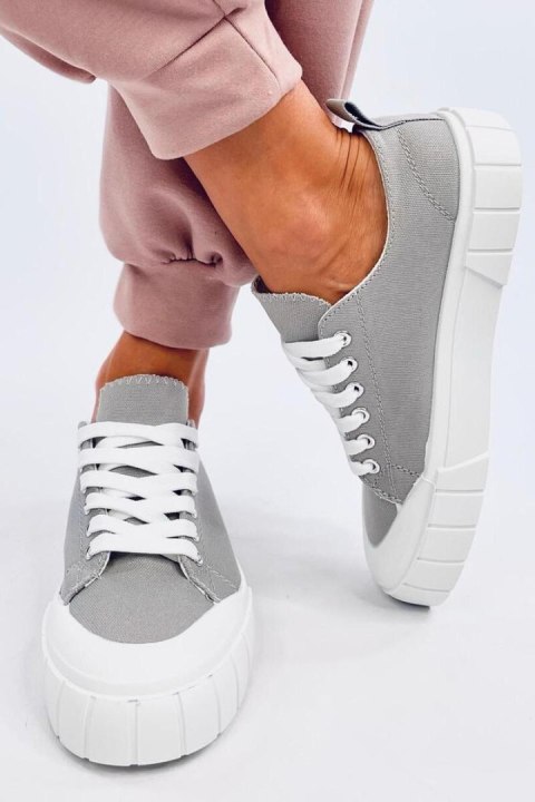 Trampki damskie CONSEN GREY - Inello Trampki damskie CONSEN GREY - Inello