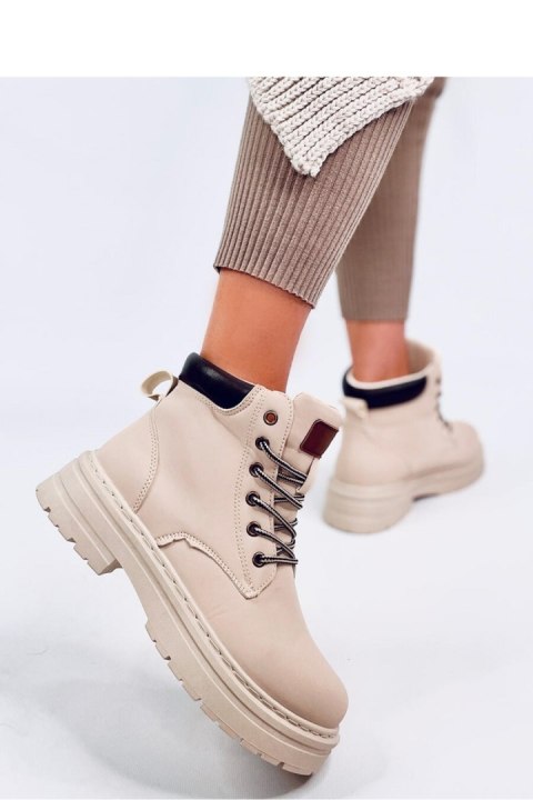 Traperki damskie timberki KELLERS BEIGE - Inello Traperki damskie timberki KELLERS BEIGE - Inello