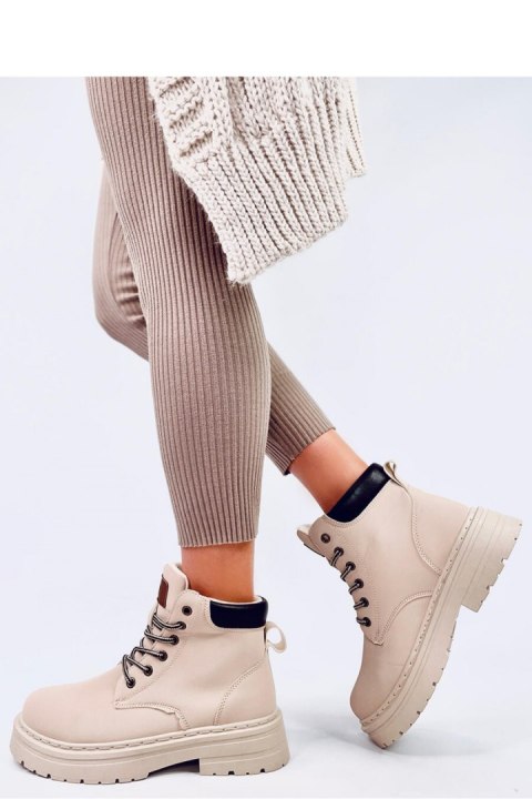 Traperki damskie timberki KELLERS BEIGE - Inello Traperki damskie timberki KELLERS BEIGE - Inello