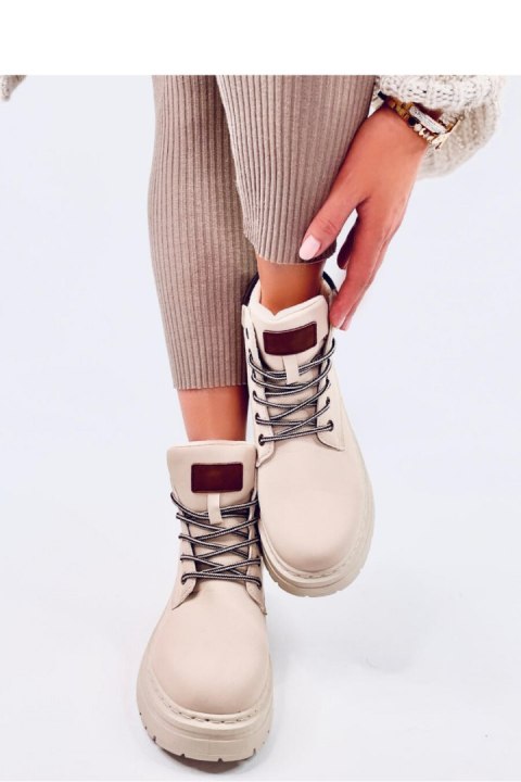 Traperki damskie timberki KELLERS BEIGE - Inello Traperki damskie timberki KELLERS BEIGE - Inello