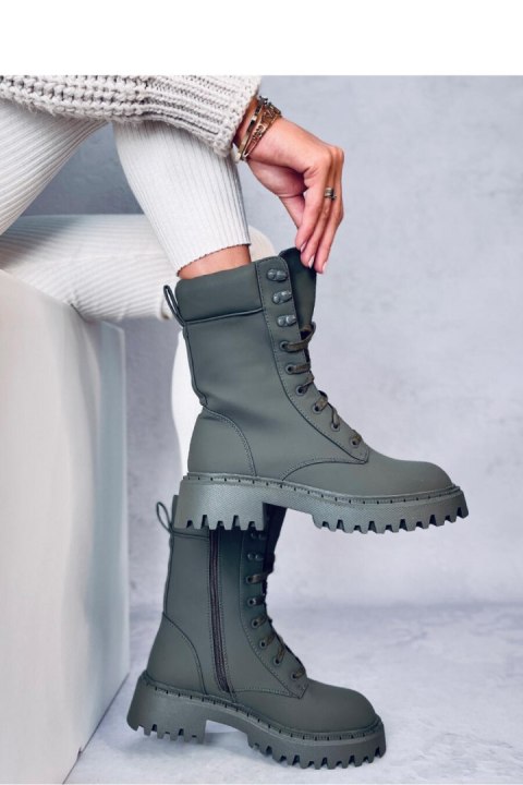 Workery sznurowane TAMAS GREEN - Inello Workery sznurowane TAMAS GREEN - Inello