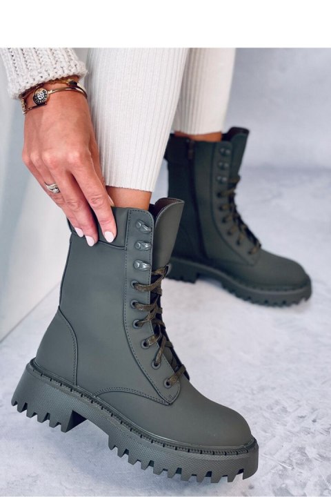 Workery sznurowane TAMAS GREEN - Inello Workery sznurowane TAMAS GREEN - Inello