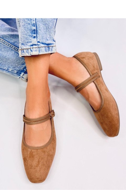 Baleriny w stylu Mary Jane GOLINS KHAKI - Inello Baleriny w stylu Mary Jane GOLINS KHAKI - Inello