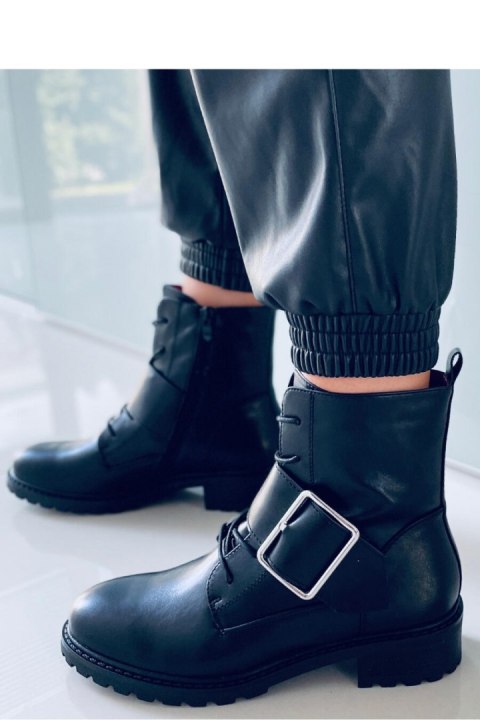 Botki sznurowane BILLY BLACK - Inello Botki sznurowane BILLY BLACK - Inello