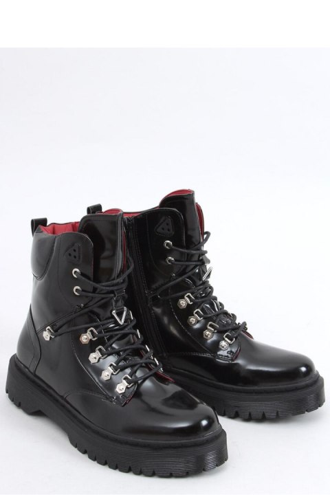 Botki sznurowane KARI BLACK - Inello Botki sznurowane KARI BLACK - Inello