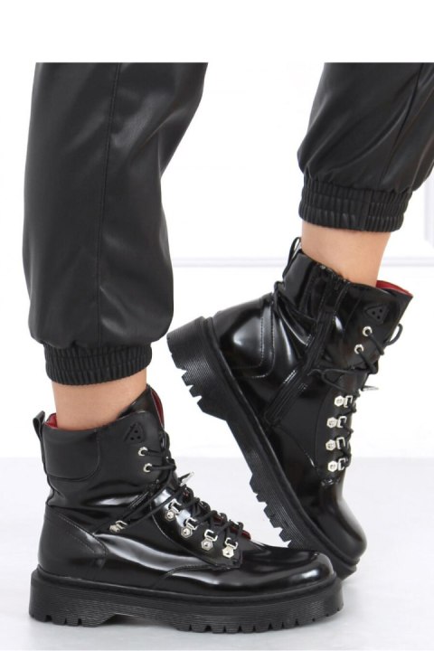 Botki sznurowane KARI BLACK - Inello Botki sznurowane KARI BLACK - Inello