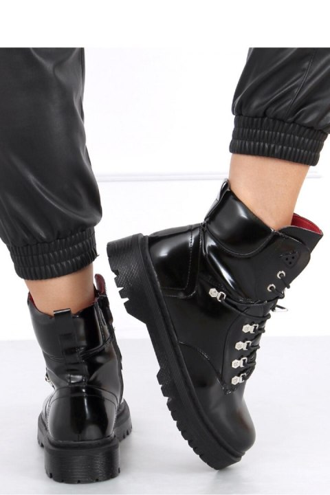 Botki sznurowane KARI BLACK - Inello Botki sznurowane KARI BLACK - Inello