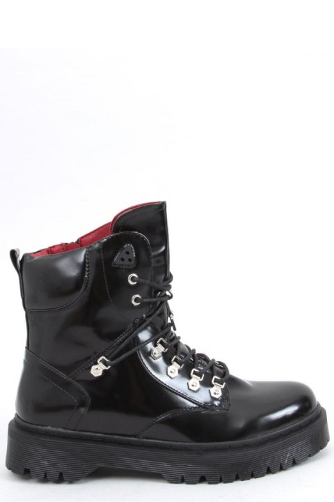 Botki sznurowane KARI BLACK - Inello Botki sznurowane KARI BLACK - Inello