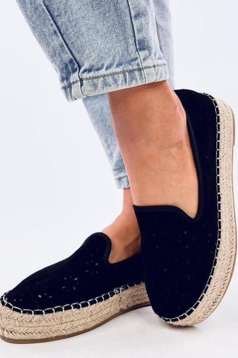 Espadryle ażurowe RIGOIS BLACK - Inello Espadryle ażurowe RIGOIS BLACK - Inello