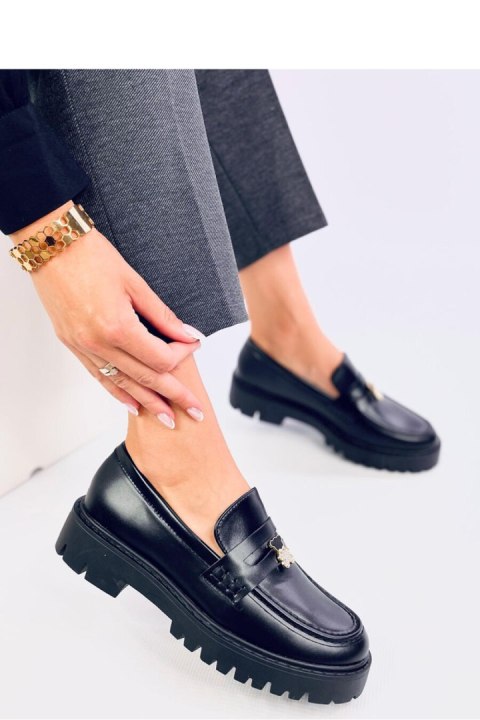 Mokasyny na platformie RIMET BLACK - Inello Mokasyny na platformie RIMET BLACK - Inello