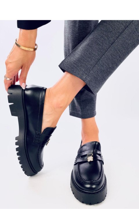 Mokasyny na platformie RIMET BLACK - Inello Mokasyny na platformie RIMET BLACK - Inello