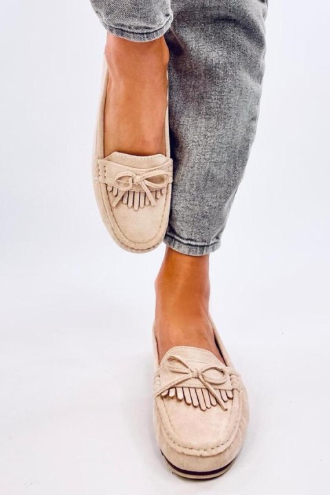 Mokasyny zamszowe MOUTON BEIGE - Inello Mokasyny zamszowe MOUTON BEIGE - Inello