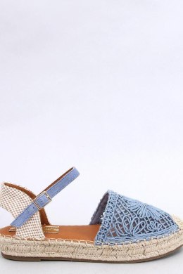 Sandałki ażurowe espadryle PREMAT DENIM BLUE - Inello