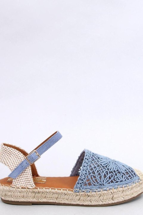 Sandałki ażurowe espadryle PREMAT DENIM BLUE - Inello Sandałki ażurowe espadryle PREMAT DENIM BLUE - Inello