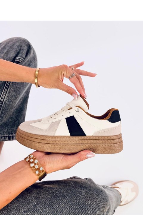Sneakersy damskie RAMZI BEIGE - Inello Sneakersy damskie RAMZI BEIGE - Inello