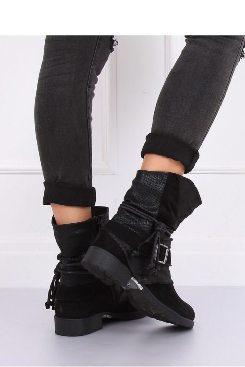 BOTKI MILITARNE CZARNE 201802-11B BLACK - Inello BOTKI MILITARNE CZARNE 201802-11B BLACK - Inello