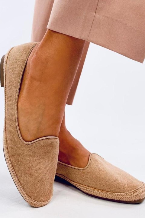 Baleriny espadryle damskie BALLOT CAMEL - Inello Baleriny espadryle damskie BALLOT CAMEL - Inello