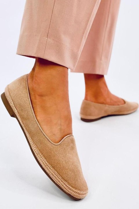 Baleriny espadryle damskie BALLOT CAMEL - Inello Baleriny espadryle damskie BALLOT CAMEL - Inello