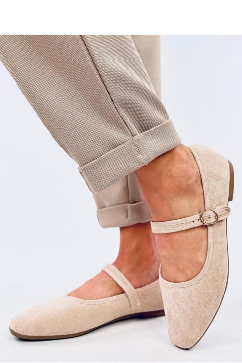 Baleriny w stylu Mary Jane GOLINS BEIGE - Inello Baleriny w stylu Mary Jane GOLINS BEIGE - Inello